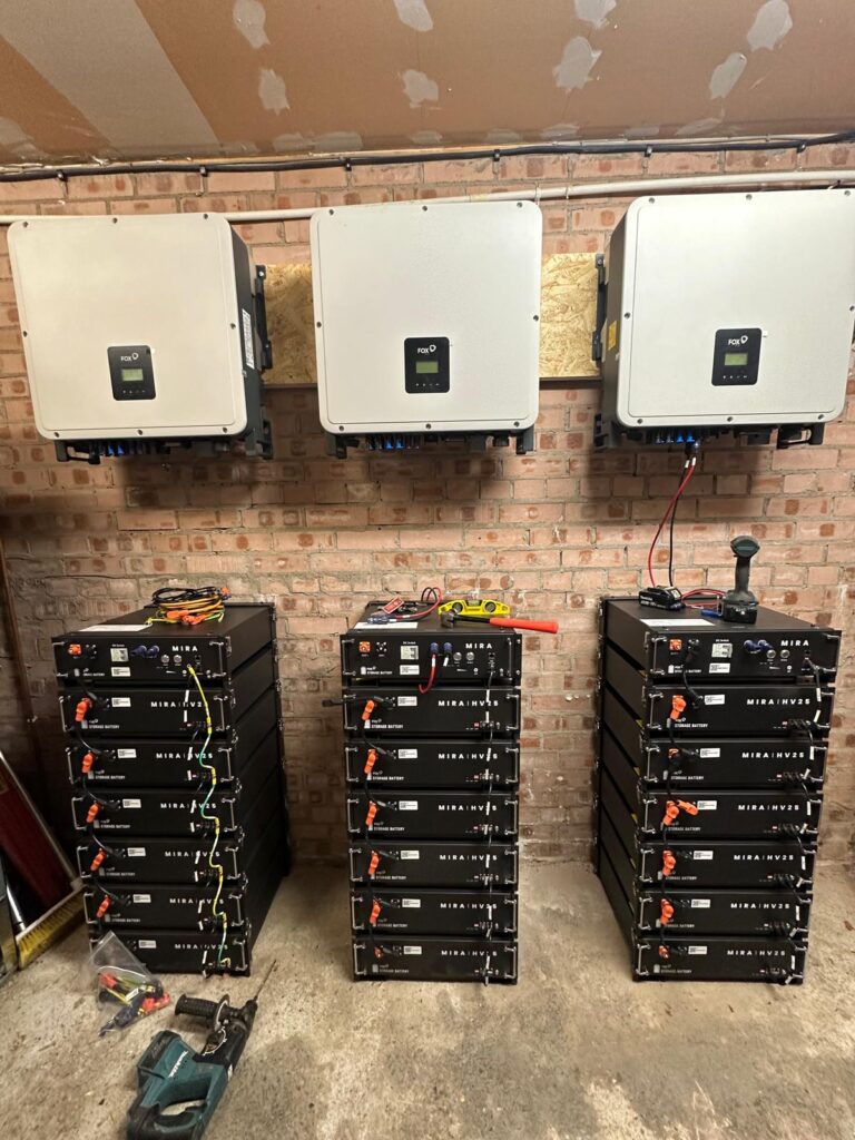 FoxESS hybrid inverters and battery storage units installed at Springboig Care Centre