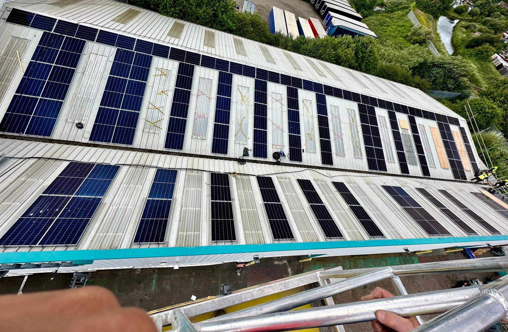 Commercial Solar System Installation at Briggs Amasco, West Midlands